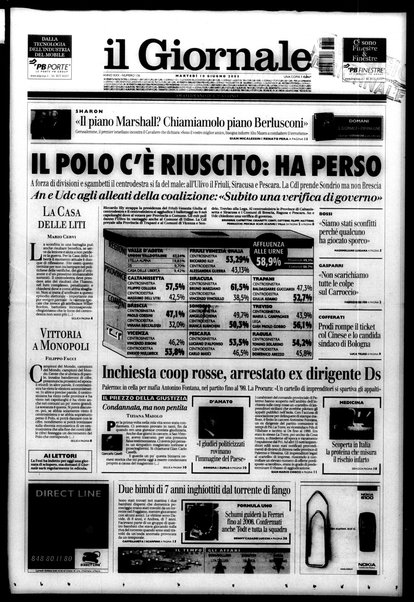 Il giornale : quotidiano del mattino